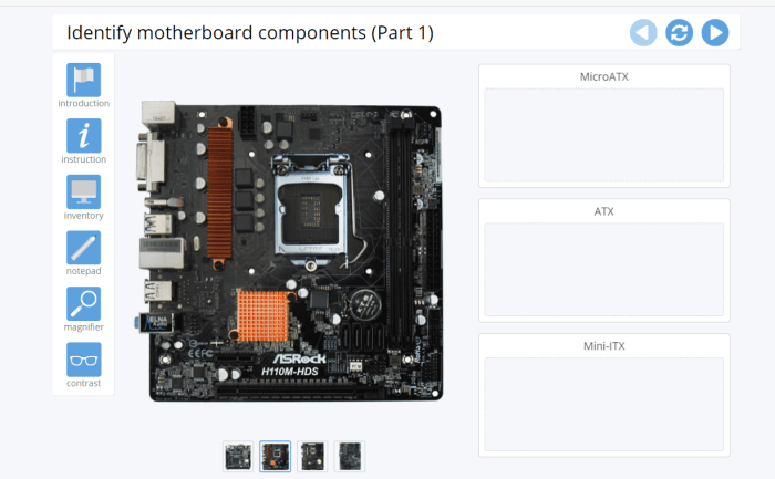 Lab 2-3 practice mode identify motherboard components part 1