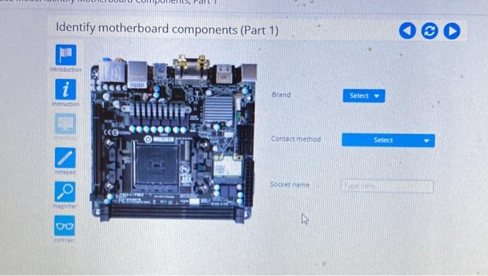 Lab 2-3 practice mode identify motherboard components part 1